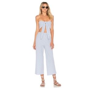 NWT Staud Seersucker Cropped Pants Large top Xs